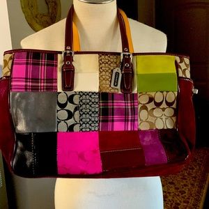 Coach Large patchwork bag
